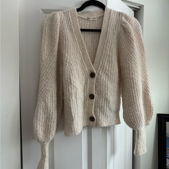 Ulla Johnson Sweaters - Ulla Johnson Cream Textured Cardigan